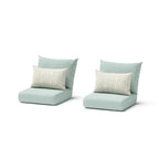 Milo Grey 2 Piece Sunbrella Outdoor Patio Club Chairs