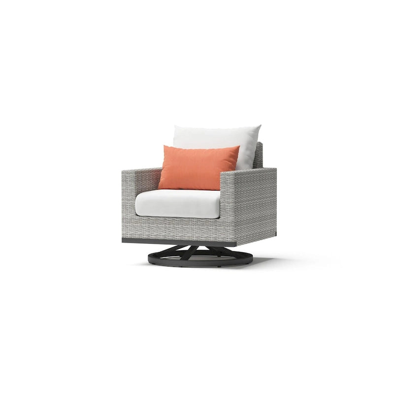 Milo Grey 2 Piece Sunbrella Outdoor Patio Club Chairs