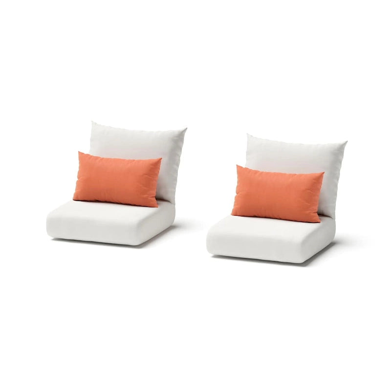 Milo Grey 2 Piece Sunbrella Outdoor Patio Club Chairs