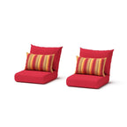 Milo Grey 2 Piece Sunbrella Outdoor Patio Club Chairs