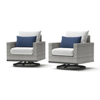 Milo Grey 2 Piece Sunbrella Outdoor Patio Club Chairs