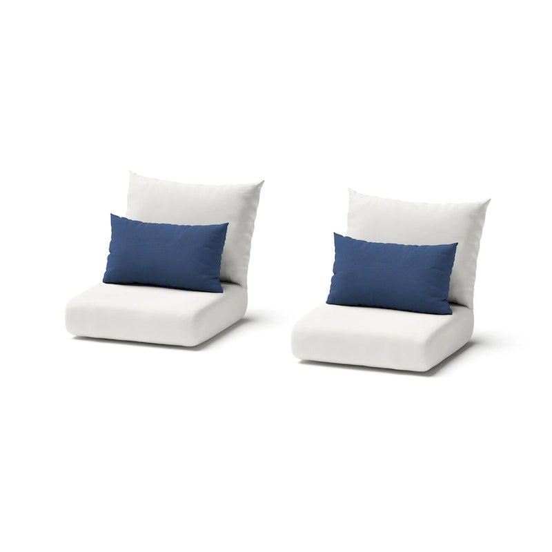 Milo Grey 2 Piece Sunbrella Outdoor Patio Club Chairs