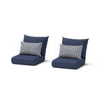 Milo Grey 2 Piece Sunbrella Outdoor Patio Club Chairs
