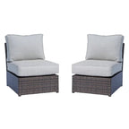 Wicker/Rattan 6 - Person Seating Group with Cushions