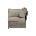 6 Piece Rattan Sectional Seating Group with Cushions
