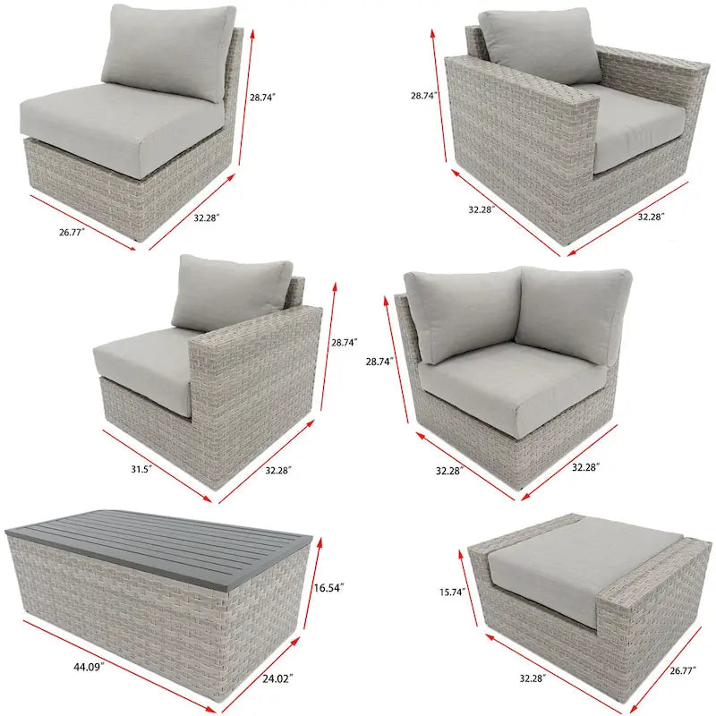 Avalon 12-Piece Fire Seating Set