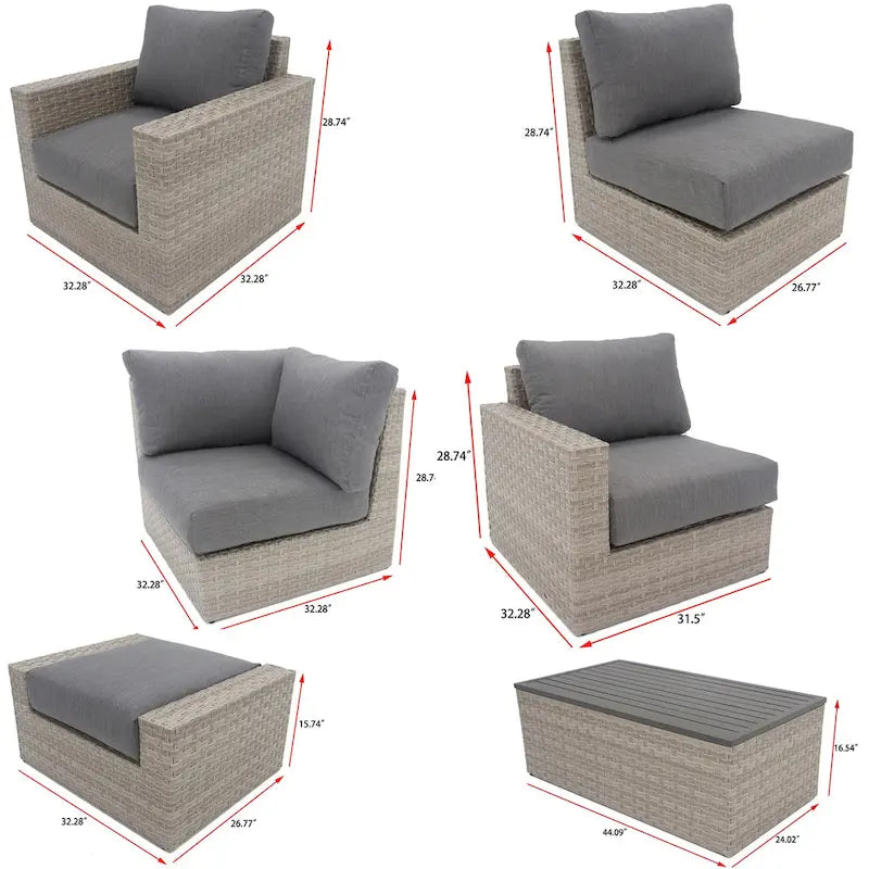 Avalon 12-Piece Fire Seating Set