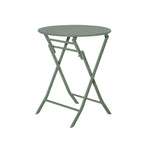 3 Piece Metal Patio Bistro Set with Foldable Round Table and Chairs - N/A