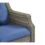 Gymojoy Patio Sofa Wicker 3-Seat Outdoor Sofa - Grey