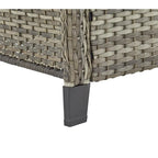 Gymojoy Patio Sofa Wicker 3-Seat Outdoor Sofa - Grey