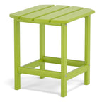 Adirondack Outdoor Side Table, Weather Resistant HDPE Plastic End Tables