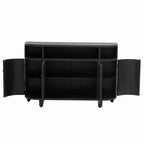 48 W Storage Cabinet with Four Doors and Adjustable Shelves - N/A