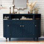 48 W Storage Cabinet with Four Doors and Adjustable Shelves - N/A