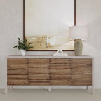 Classic Home Elodie 4-Door Sideboard - 79Wx17Dx34H