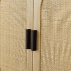GEITIN Kitchen Sideboard Storage Cabinet with Rattan Decorative Doors
