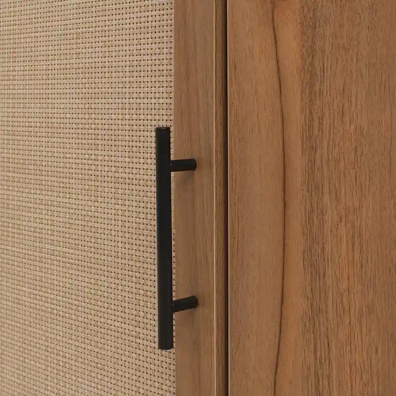 Corner cabinet ,Rattan door,Freestanding Corner Tables For Small Spaces,Corner Shelf Stand For Living Room,Kitchen,Bathroom