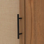 Corner cabinet ,Rattan door,Freestanding Corner Tables For Small Spaces,Corner Shelf Stand For Living Room,Kitchen,Bathroom