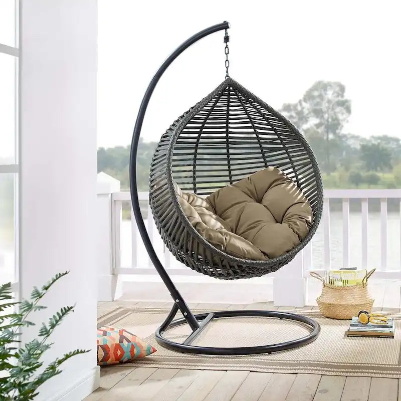 Iwal Teardrop Outdoor Patio Swing Chair by Havenside Home