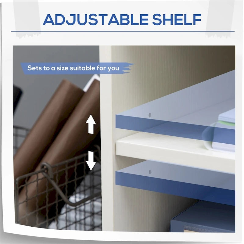 Supporto per stampante mobile, carrello portadocumenti con ruote, regolabile