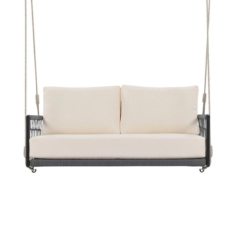 1-Piece Woven Rope Outdoor Swing Sofa