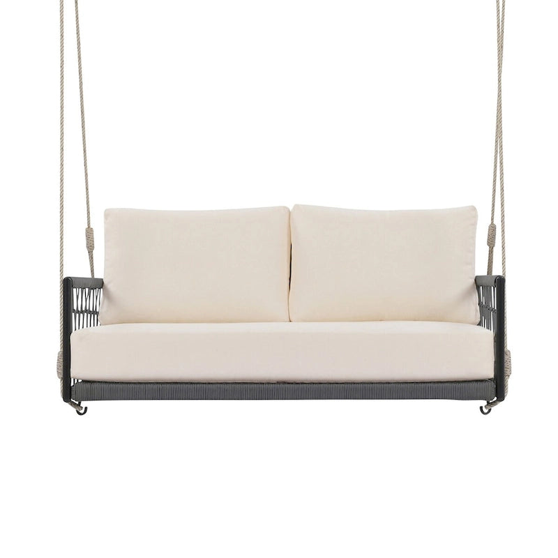 1-Piece Woven Rope Outdoor Swing Sofa