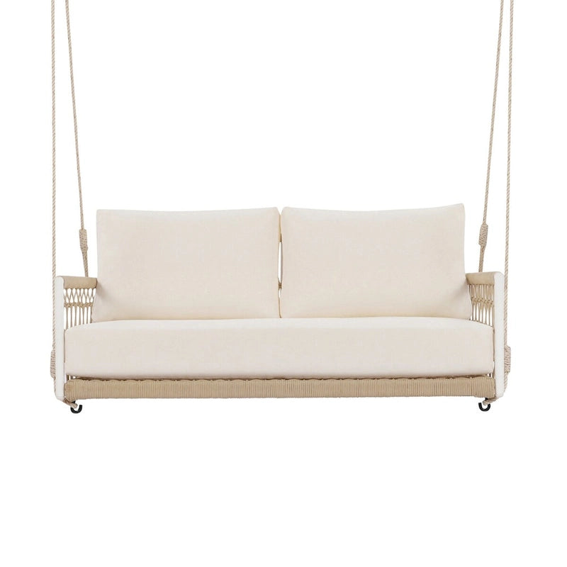 1-Piece Woven Rope Outdoor Swing Sofa
