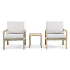 Wood-grain Aluminum Patio Conversation table