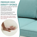 Patio 3 Seater Outdoor Sofa Pool Couch Sofa Chair With Metal Aluminum Furniture