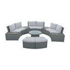 Outdoor Rattan Sofa Set (10 Pieces)