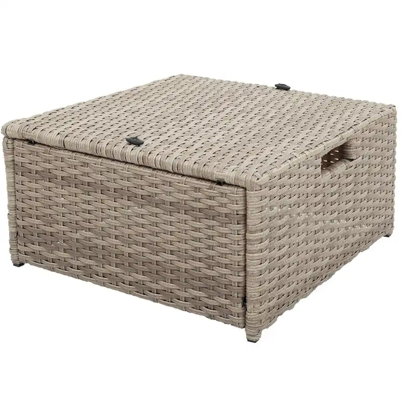 Wicker Outdoor Rattan Sofa Set with Coffee Table Patio Seats