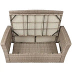 Wicker Outdoor Rattan Sofa Set with Coffee Table Patio Seats