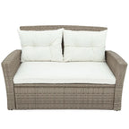 Wicker Outdoor Rattan Sofa Set with Coffee Table Patio Seats
