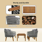4-Piece Patio Conversation Set