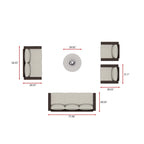 Laguna 5-piece Fire Seating Set