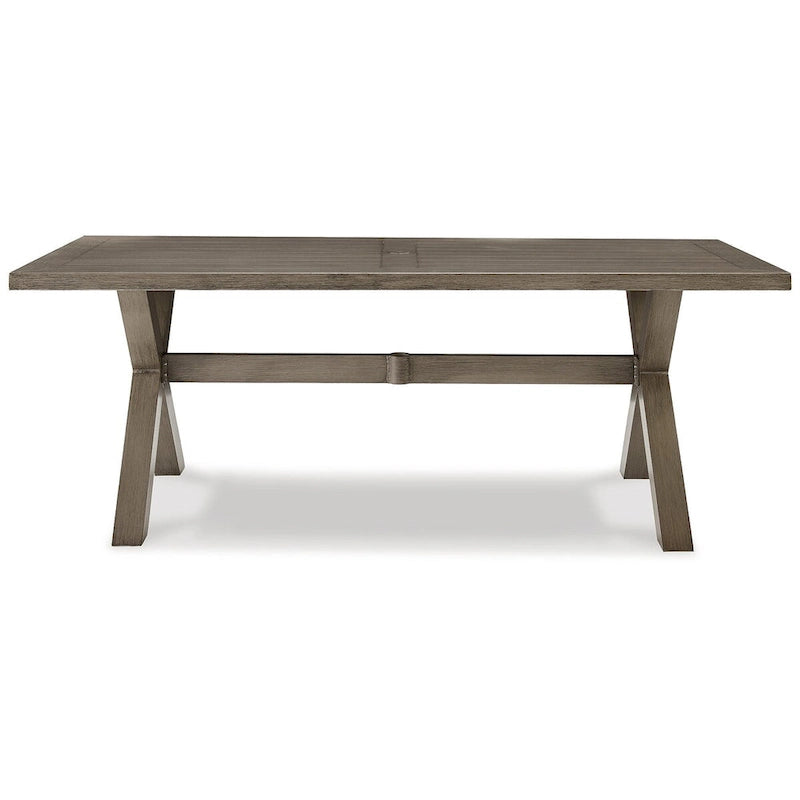 Signature Design by Ashley Beach Front Beige 5-Piece Outdoor Dining Package - 80 W x 42 D x 29 H