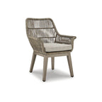 Signature Design by Ashley Beach Front Beige 5-Piece Outdoor Dining Package - 80 W x 42 D x 29 H