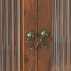 24.8 Glass Door Vintage Double Door Wall Cabinet