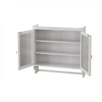 24.8 Glass Door Vintage Double Door Wall Cabinet