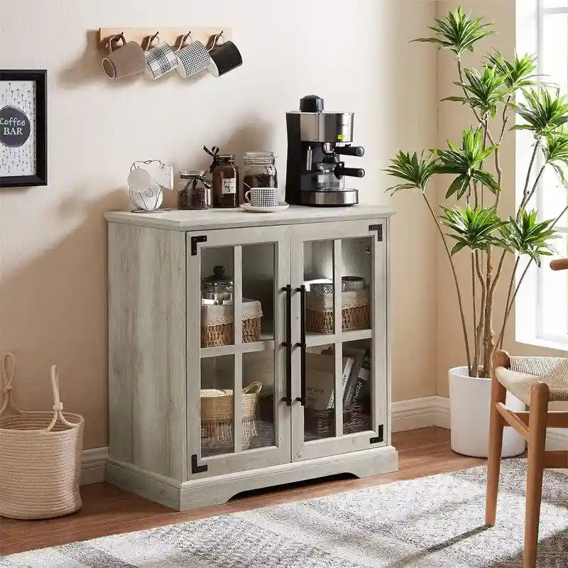 Coffee Bar Storage Cabinet - 16 D x 32 W x 32 H
