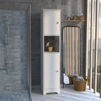 Linen Cabinet Albany, Four Interior Shelves, Light Oak Finish,High quality and durable
