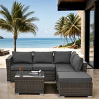 4 Set Wicker Furniture,Patio Furniture,Seasonal PE Wicker Furniture