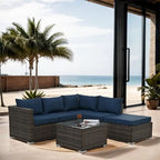 4 Set Wicker Furniture,Patio Furniture,Seasonal PE Wicker Furniture
