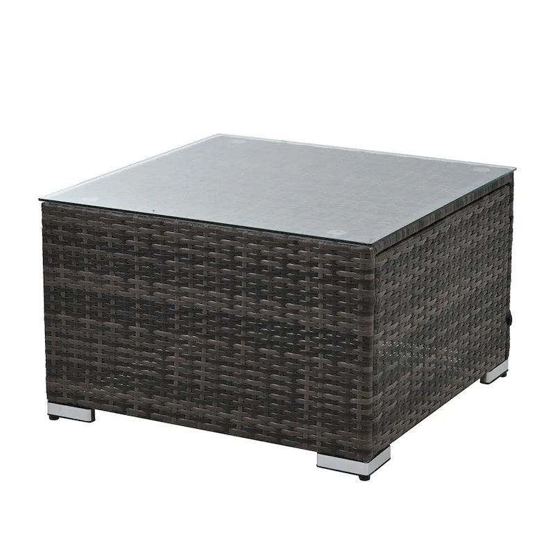 4 Set Wicker Furniture,Patio Furniture,Seasonal PE Wicker Furniture