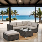 4 Set Wicker Furniture,Patio Furniture,Seasonal PE Wicker Furniture