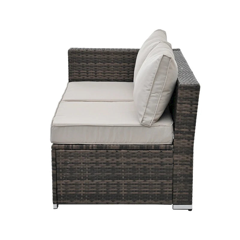 4 Set Wicker Furniture,Patio Furniture,Seasonal PE Wicker Furniture