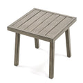 1-Piece Aluminum Outdoor Table with Hand-painted Frame
