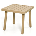 1-Piece Aluminum Outdoor Table with Hand-painted Frame