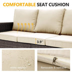 5 - Person Outdoor Seating Group with Cushions