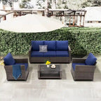5 - Person Outdoor Seating Group with Cushions