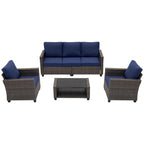 5 - Person Outdoor Seating Group with Cushions